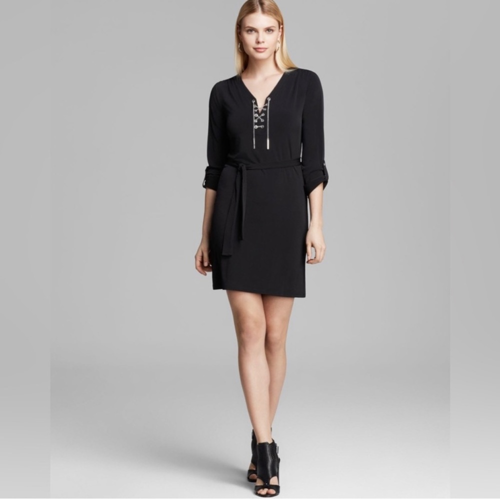 Michael Michael Kors Dresses Michael Kors Black Mini Dress with gold